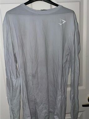 Gymshark White Crew Neck Long Sleeve